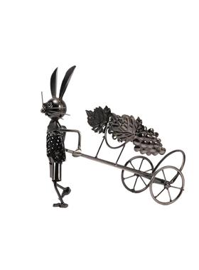 铁艺酒架装饰品创意红酒架酒柜装饰品摆件铁质酒架具有观赏价值