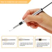 3.9mm3合1耳勺可视耳镜耳道内窥镜耳朵掏耳挖耳器耳鼻喉检查镜头