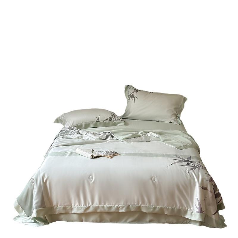 新式国风0支天丝夏凉被凉感空调子中被亲肤裸睡夏天8L25薄被莱赛