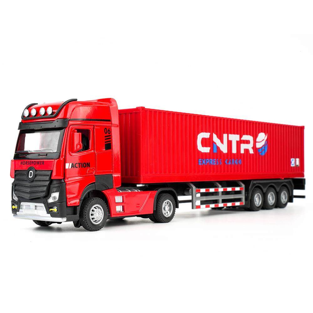 1:50合金加长拖头货柜车工程车双开门仿真模型大货车男孩回力玩具,玩具/童车/益智/积木/模型,惯性/回力/滑行玩具,淘宝优惠券,粉丝福利购,淘宝优惠卷