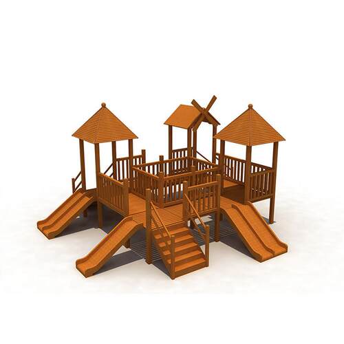 幼儿园木质滑梯室外组合游乐设备儿童户外大型木制玩具拓展攀爬架