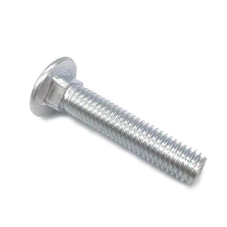 厂家供应M8-M12马车螺栓护栏网螺丝半圆头方颈螺栓