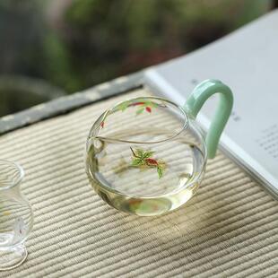 桂花草堂公道杯高透耐热玻璃分茶器匀杯大号茶海茶道配件
