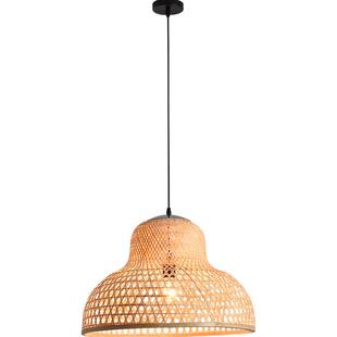中式竹艺竹编灯罩吊灯东南亚风格餐厅灯创意仿古民宿火锅店灯具