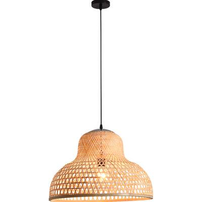 中式竹艺竹编灯罩吊灯东南亚风格餐厅灯创意仿古民宿火锅店灯具