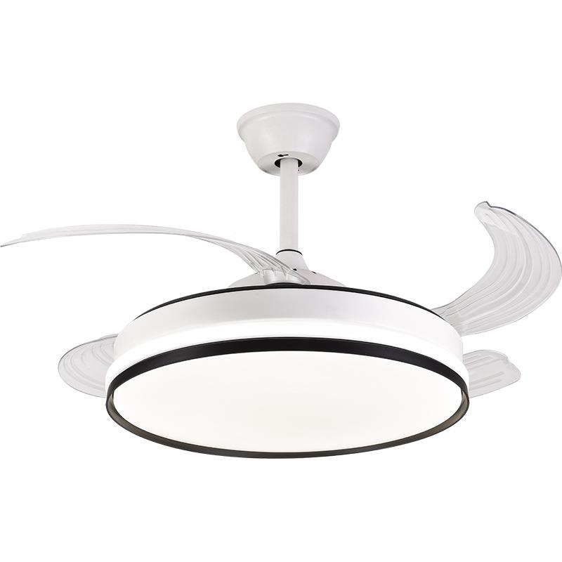 隐形风扇灯客厅餐厅吊扇新202年款家灯用一体电扇无品牌/吊六档变