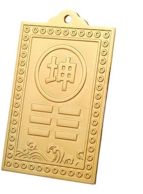 铜制铜质补角牌房屋缺角乾卦艮卦牌金属纯黄铜西北角坤震坎兑巽
