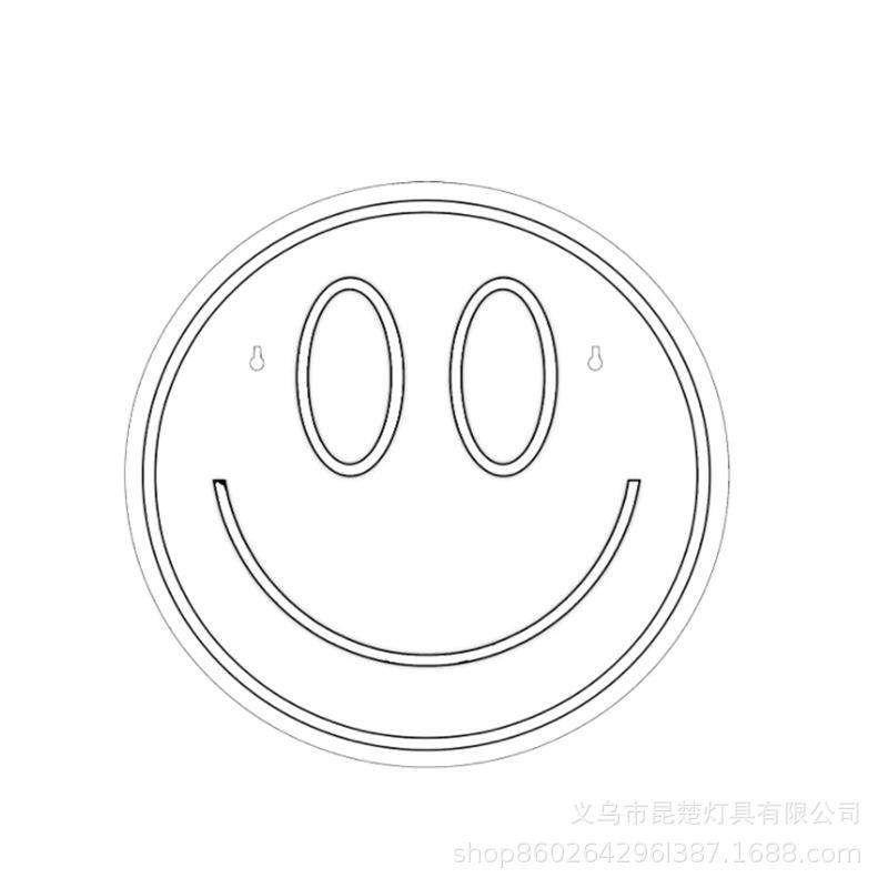 LED霓虹灯亚克力背板笑脸灯儿童卧室游戏室墙壁装饰小夜灯USB供电,节庆用品/礼品,装饰灯,淘宝优惠券,粉丝福利购,淘宝优惠卷
