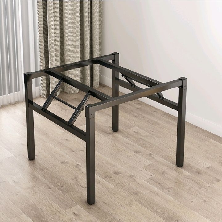 可折叠支架正方形架子餐桌脚架简易折叠桌腿弹簧架桌子架长方形架