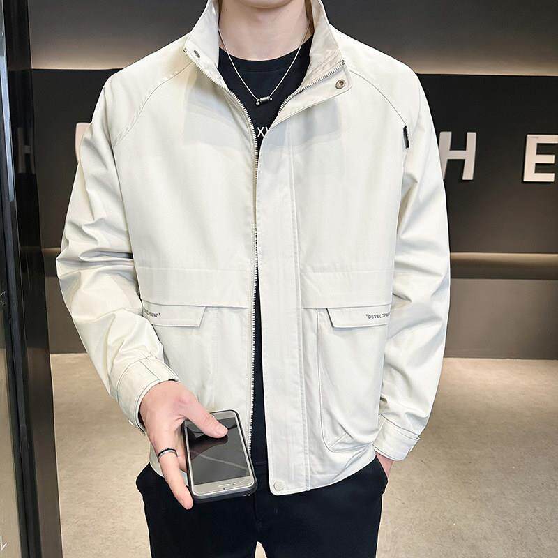 领夹克青男XSH-A464士春装外套2褂025新款潮流修身工装立上衣服春