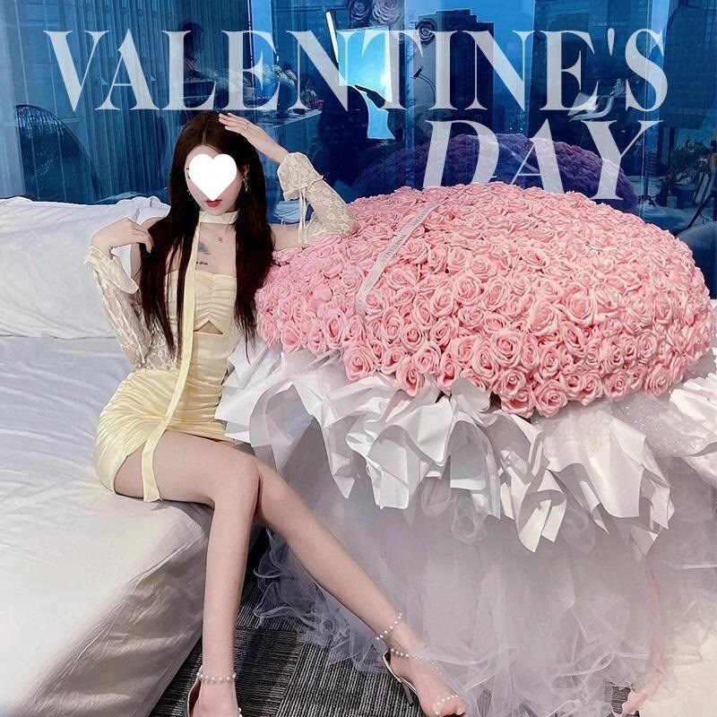 真花全国送友520朵玫瑰花束同城配送求婚表白超大