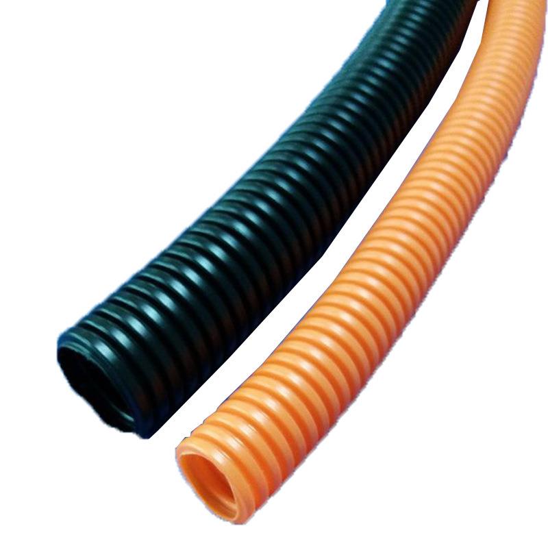 现货供应电线护套波纹管AD10黑色开口汽车线束软管200m/卷