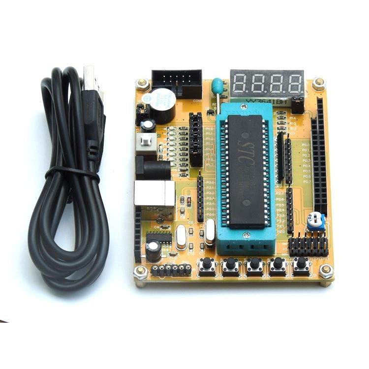 51单片机开发板89C52学习板小系统小车控制板促销