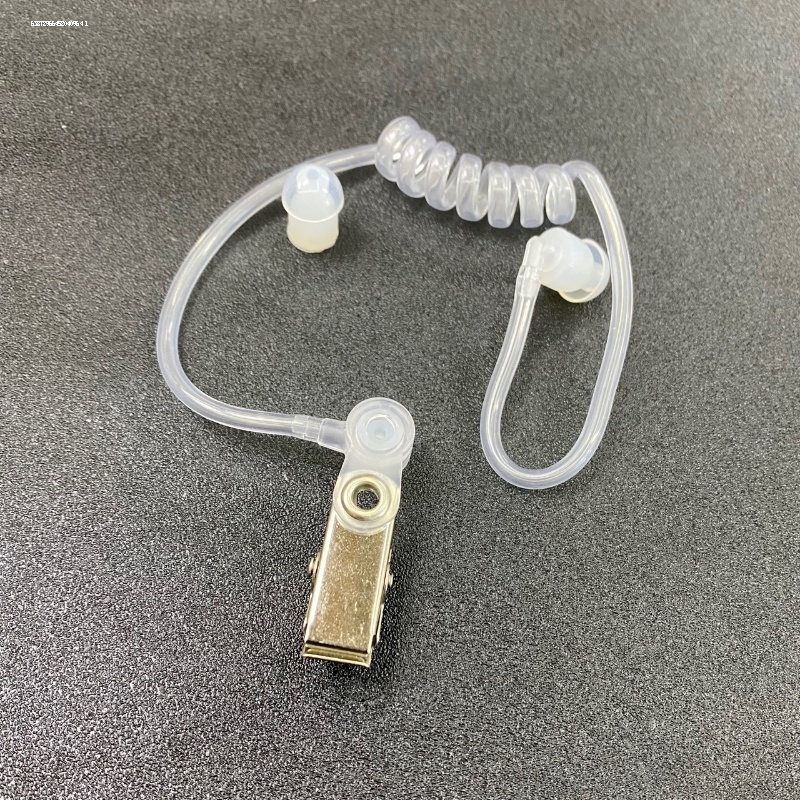 对讲机耳机真空导管螺旋管白管单导管防辐射耳机入耳式耳挂式通用
