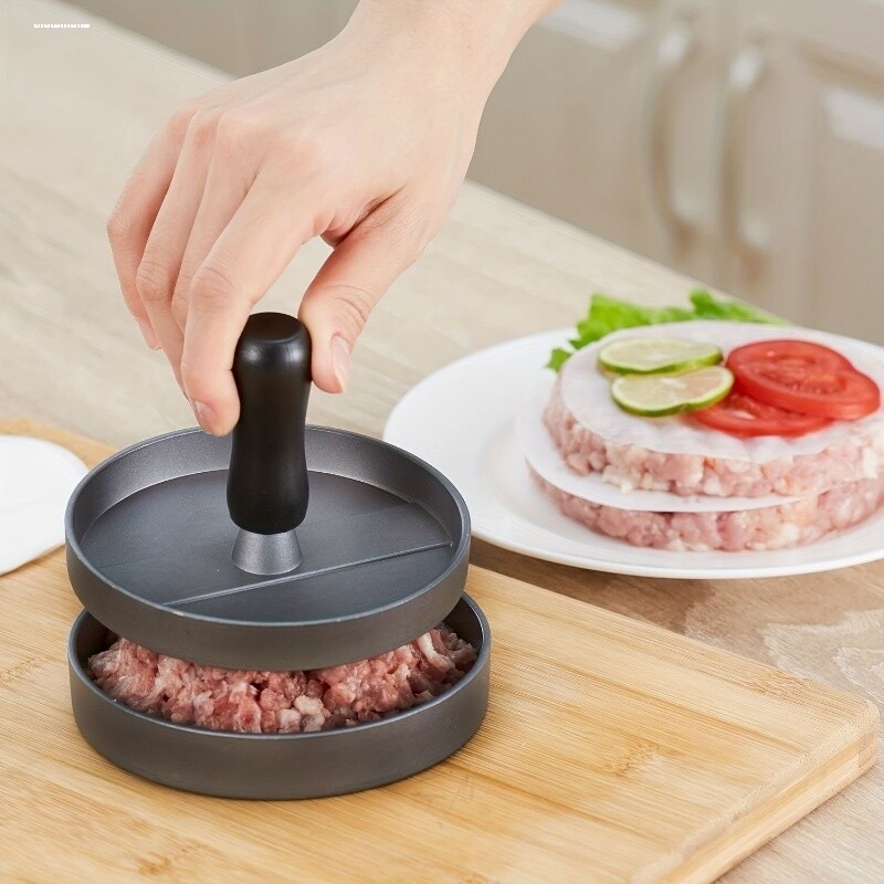 316不锈钢自制肉饼模具压肉神器汉堡肉饼牛肉饼虾饼工具单压饼器图片