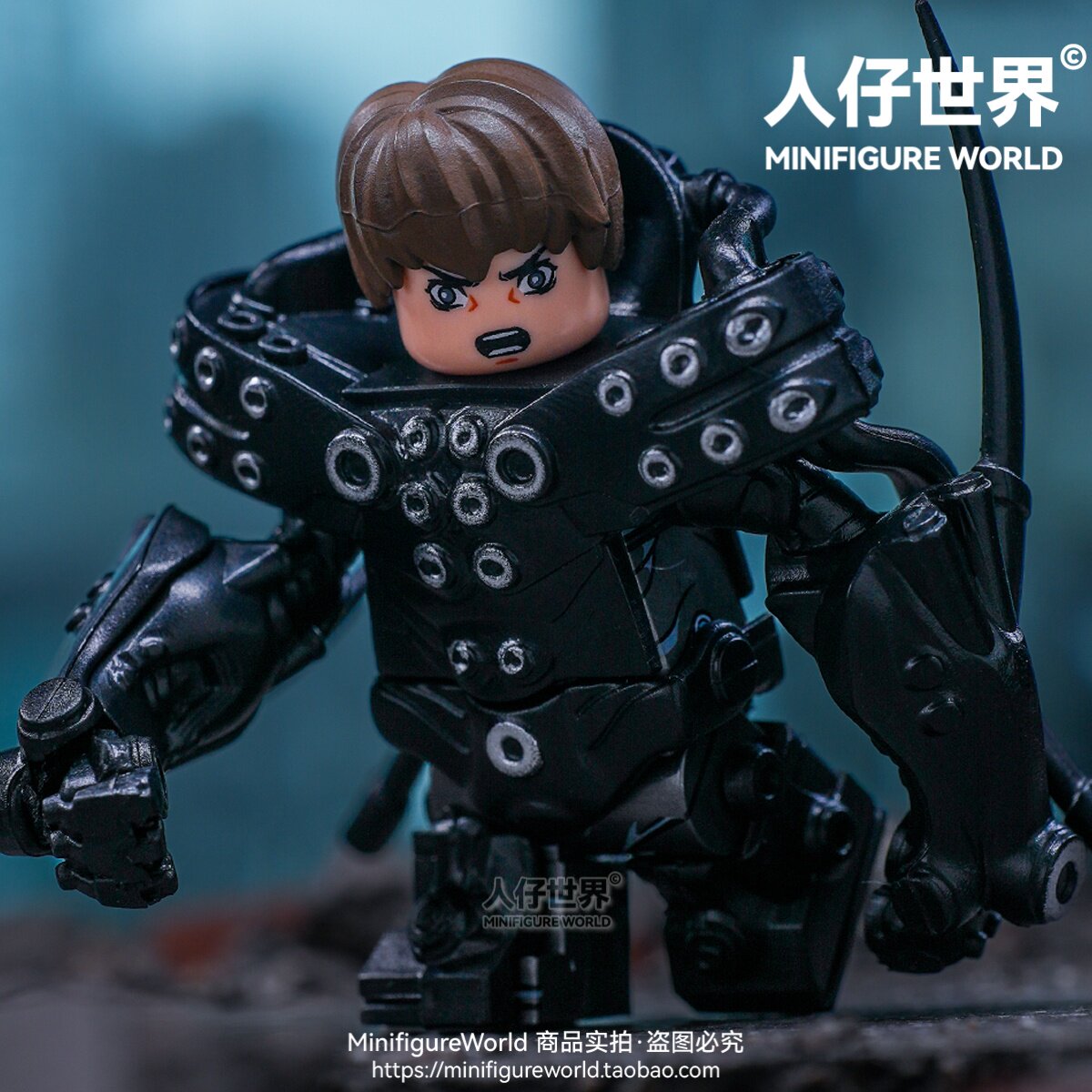 GANTZ杀戮都市玄野计强化战斗服第三方积木人仔拼装玩具手办摆件