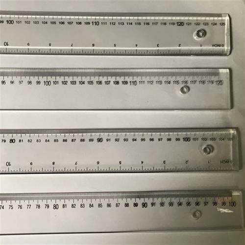 包邮透明尺60cm1.25米有机塑料加厚直尺一字尺1m1.2米 1.5米钢尺