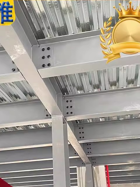 仓库阁楼货架 工字钢结构平台搭建双层钢制可拆卸大跨度阁楼货架