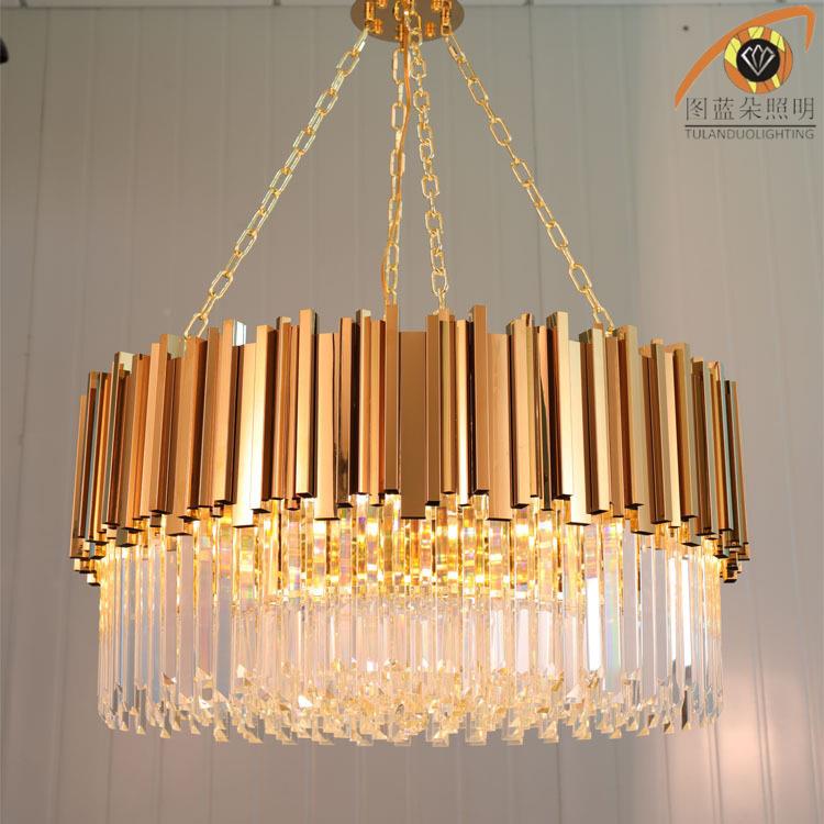 轻水FIU晶吊灯厅餐厅卧室书吊灯后奢现代轻奢房水晶吊灯客厂家