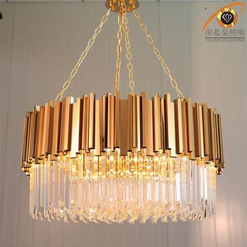 轻水FIU晶吊灯厅餐厅卧室书吊灯后奢现代轻奢房水晶吊灯客厂家