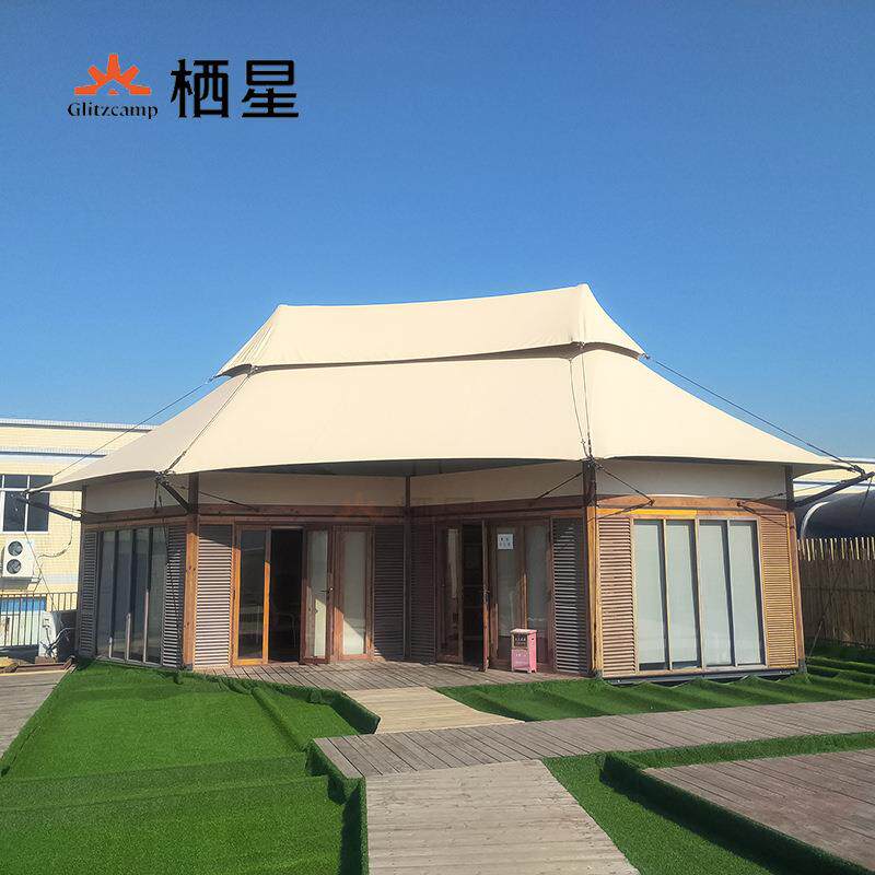 定制单栋别墅酒店帐篷价格景区民宿大型帐篷屋野外露营地帐篷高端