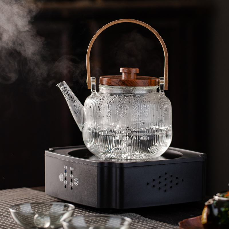 煮茶壶煮茶器新款加厚玻璃耐高温烧水泡茶白茶电陶炉煮茶炉