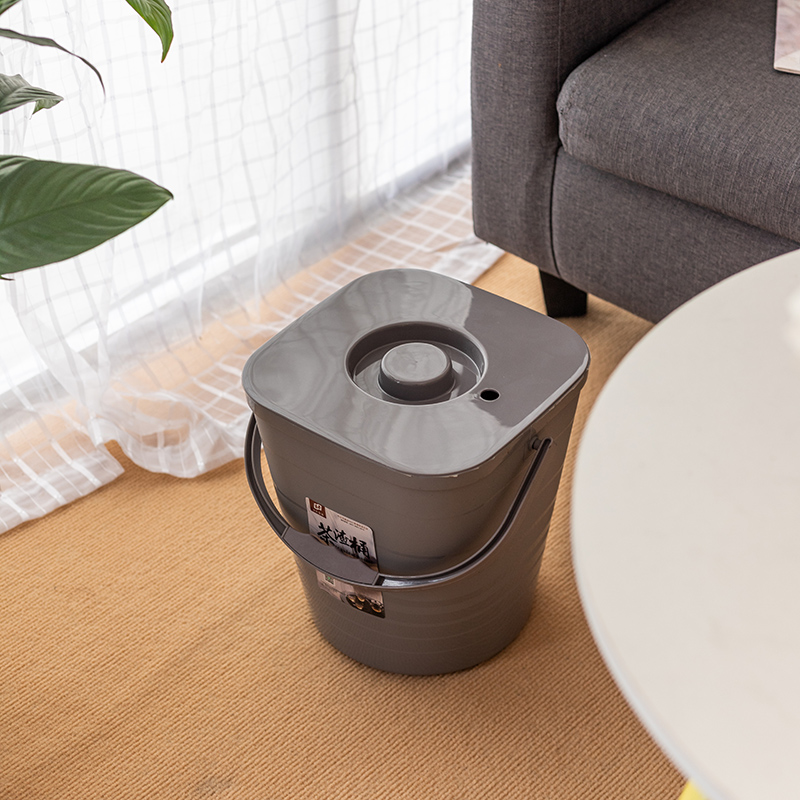茶水桶塑料小号茶桶过滤抗压隔渣分离垃圾桶