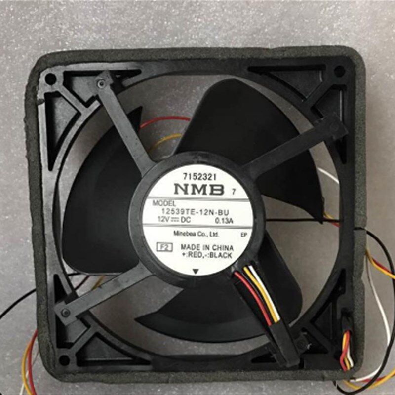 NMB 12V防水12539TE-12N-BU 0.13A 超静音风扇冰箱冷藏冷风机12.5