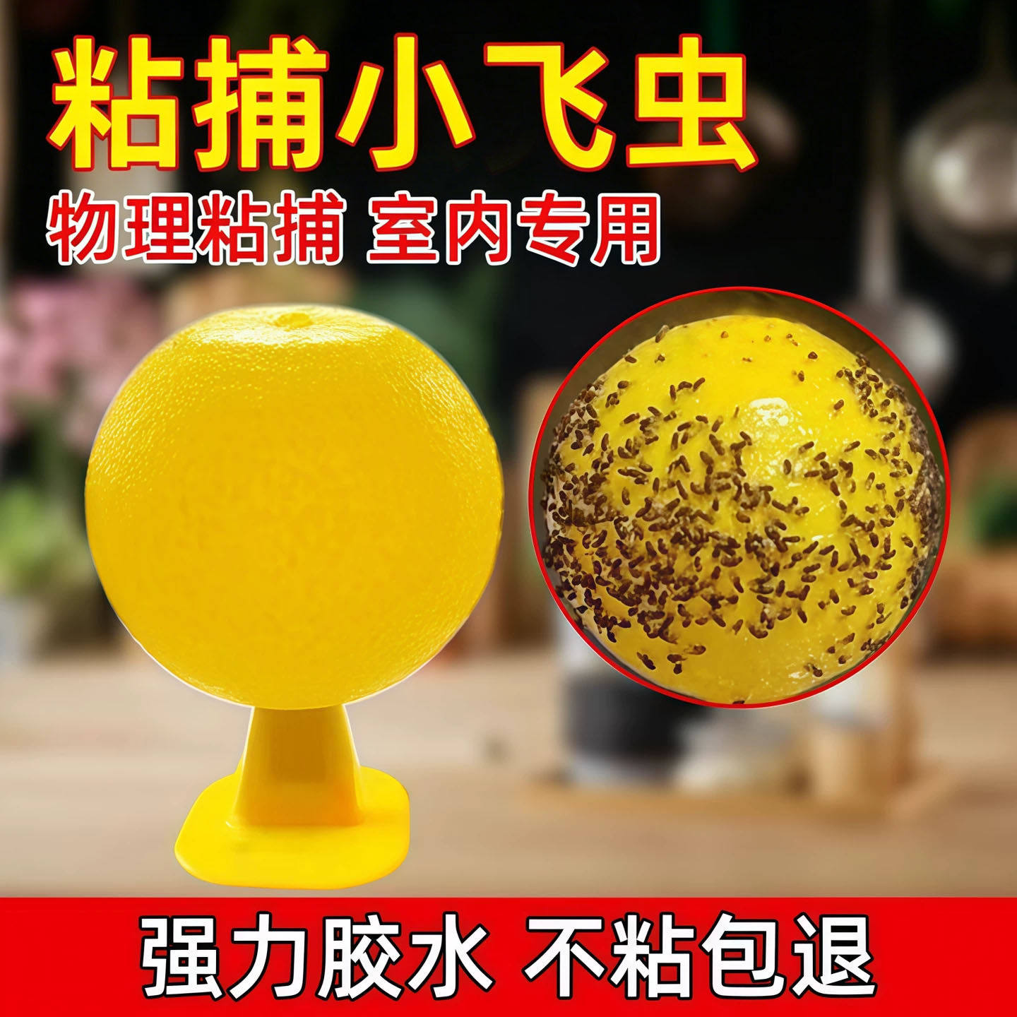 室内果蝇小飞虫诱捕粘蝇球