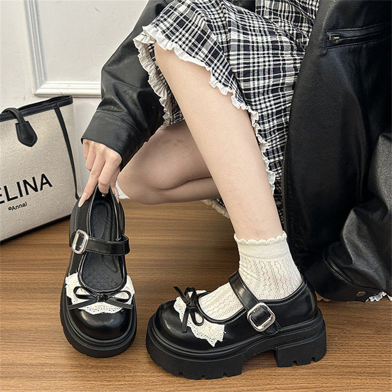 日系甜美厚底玛丽珍鞋女2026春季新款圆头增高单鞋百搭时尚小皮鞋,女鞋,浅口单鞋,淘宝优惠券,粉丝福利购,淘宝优惠卷