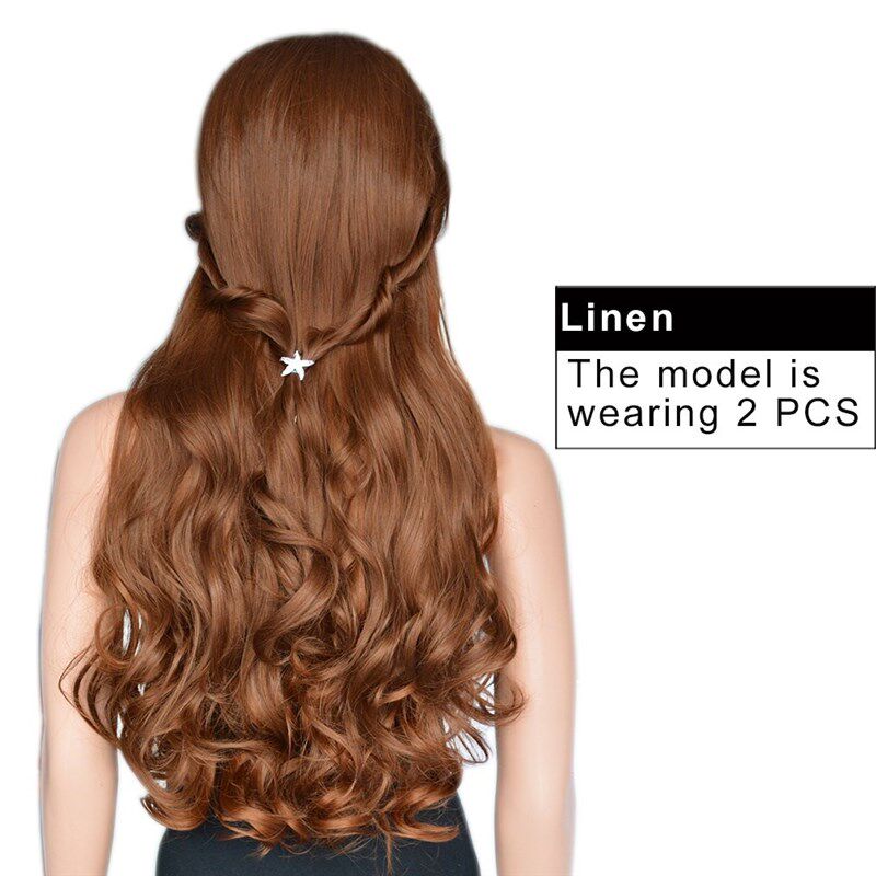 Clip in Hair Extensions Long Curly  Wig Resistant  Synthetic