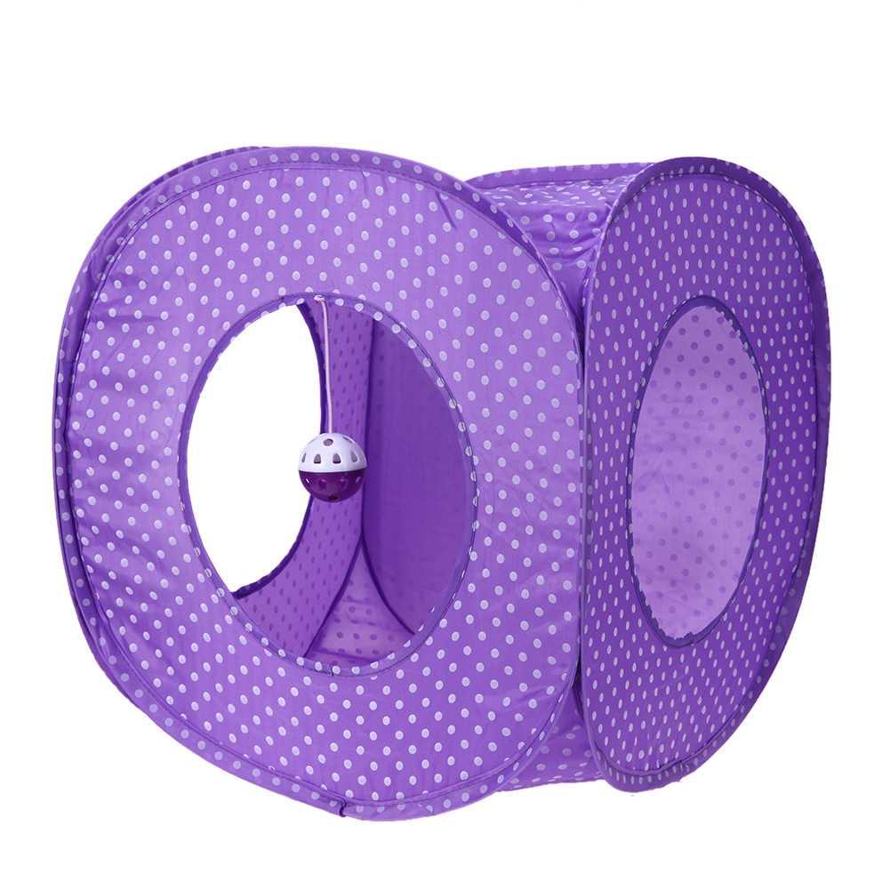 猫帐篷可折叠宠物帐篷狗猫咪房子泰迪法斗屋窝防蚊猫窝圆点帐篷/