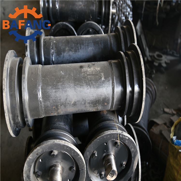 供应40t锻打机尾滚筒 现货供应 40t刮板机一体式机尾滚筒总成
