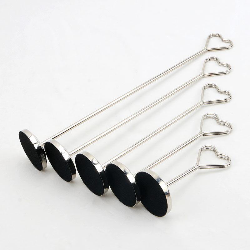 婚礼桌位卡不锈钢台号牌架餐桌牌席位卡夹号码夹婚庆桌卡夹名片夹