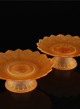 供佛家用七彩供佛果盘莲花果碟佛前供果盘水果碟供盘佛具包邮