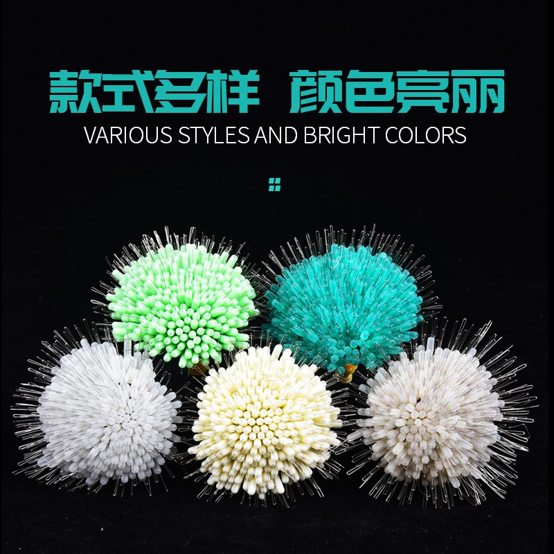 钓鱼超紧优质太空豆硅胶透明散装橄榄型斑点豆竿稍锁紧豆渔具配件