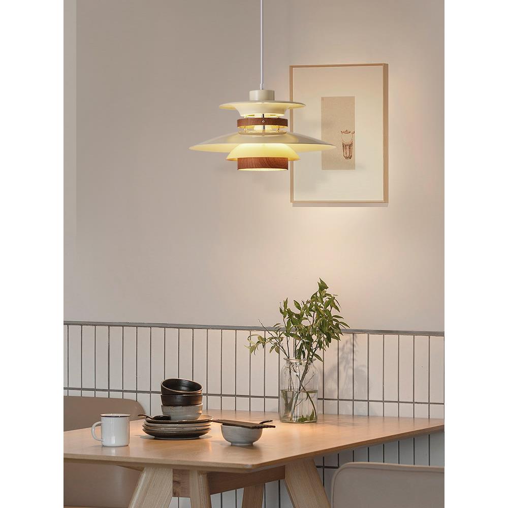 北欧奶油风ph5餐厅吊灯日式复古丹麦设计师极简创意吧台飞碟吊灯