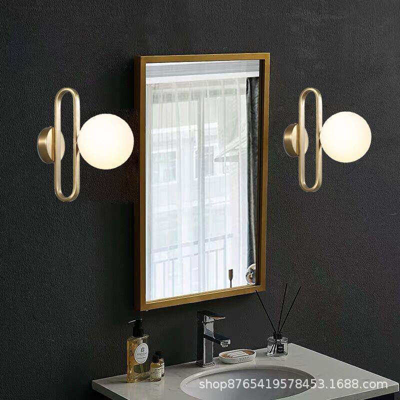 壁灯北欧创意卧室床头灯简约客厅电视背景墙楼梯阳台过道灯具