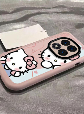 适用于红米Note14Pro+手机壳小米RedmiNote14保护套新款Redmi卡通男女N0te全包防摔Pr0十四可爱泡芙两只kt猫