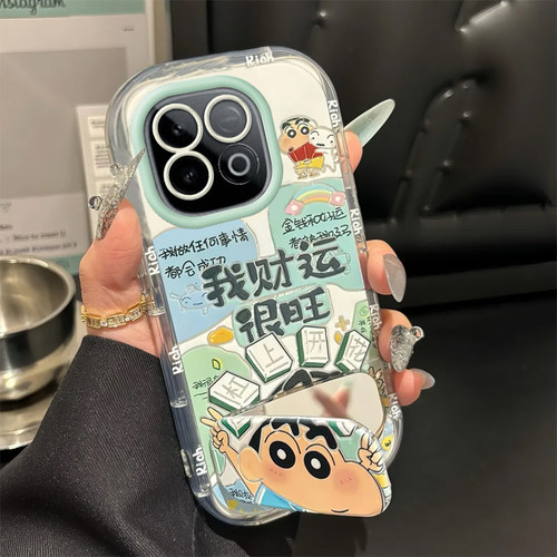 适用iQOOZ10Turbo手机壳Z10TurboPro保护套vivoiQOOZ爱酷iQ00iQZ新款Pro创意镜面全包防摔vivoZ男女财旺小新