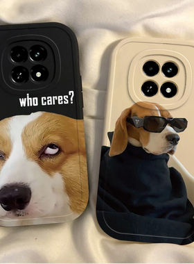 适用真我V60手机壳RealmeV60S新款OPPO软液态硅胶RMX3995套oppov男3996女个性墨镜狗狗opporealmev全包防摔潮