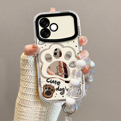 适用OPPOA6sPro手机壳A6s Pro保护套PMT110新款OPPO镜子镜面SP镜头全包防摔OPPOPMT外壳SPR0SPOR男女小狗爪印