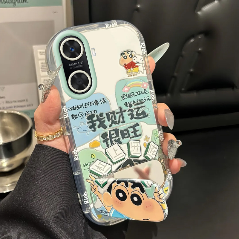 适用红米Turbo4Pro手机壳RedmiTurbo小米新款保护套Redmi创意镜面Trubo全包防摔Tubro男女Por潮外壳财旺小新