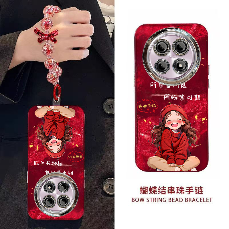 新年所求皆所愿OPPOA2PRO手机壳新款PJG110保护套男女高级感春节红色专用外壳镜头全包防摔过年喜庆中国风轻