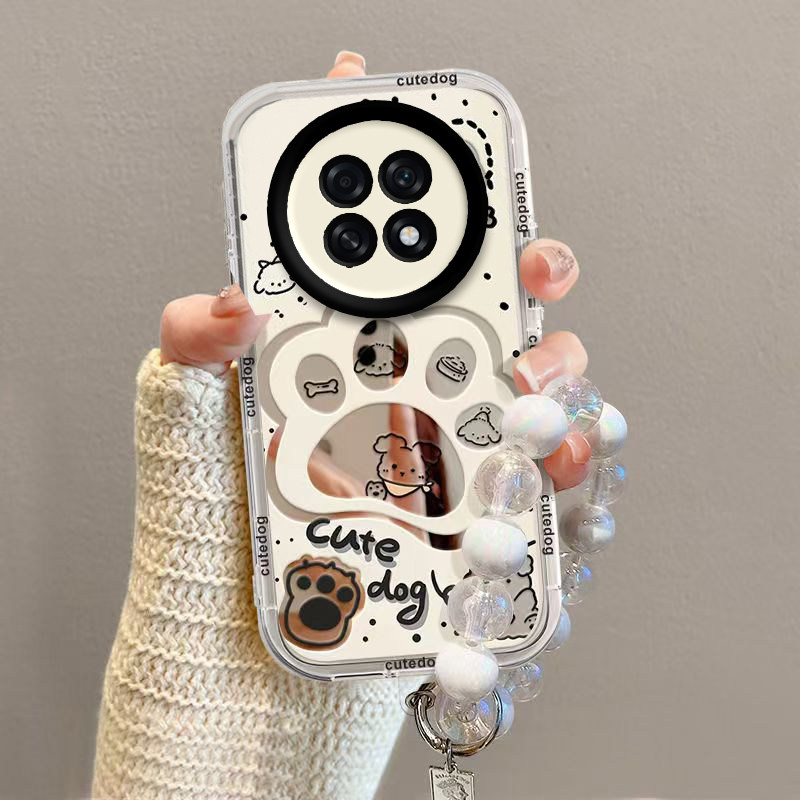 适用OPPOK13s手机壳K13s5G保护套OPPO新款镜子镜面软壳镜头全包防摔高级感OPOOK外壳OPK0PP0OPPK男女小狗爪印