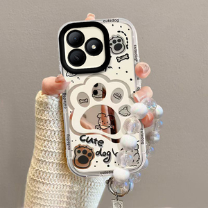 适用华为Hi畅享80手机壳畅想80S5G新款保护套WIKO智选JLG一AN00全包防摔805G镜面JLGAN男女畅亨外壳小狗爪印