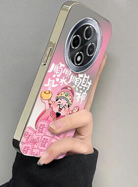 适用于oppoa3pro手机壳新款a2a1pro男女a93a96a72a97a58全包防摔a57 5ga32透明a7a8a9a11x电镀银a91a83财神爷