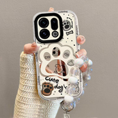 适用OPPOFindX9手机壳FindX9Pro保护套OPPO新款 Find镜子镜面X9镜头全包防摔OPPOFind9X外壳OPPOX男女小狗爪印