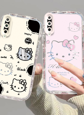 适用荣耀Play3手机壳华为HONORPlay3保护套Paly新款H0N0RPlay可爱化妆镜HONOR全包防摔HONORPiay男女黑白kt猫