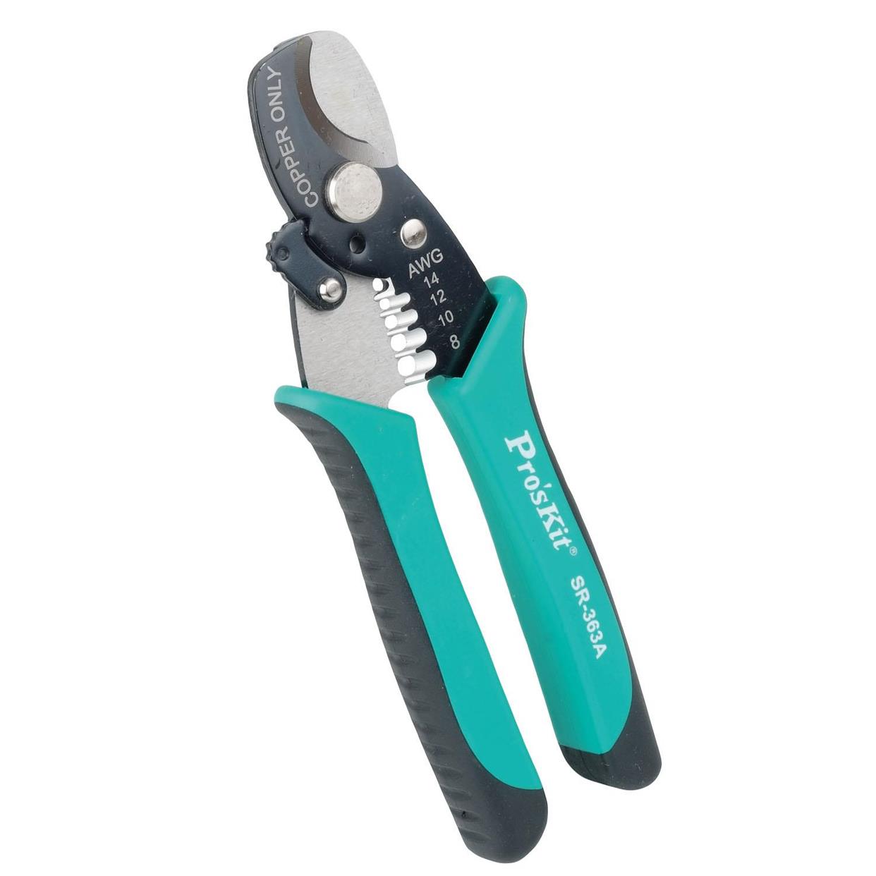 台湾宝工SR-363A二合一同轴电缆剪剥线钳 电缆线剪钳 剪线钳